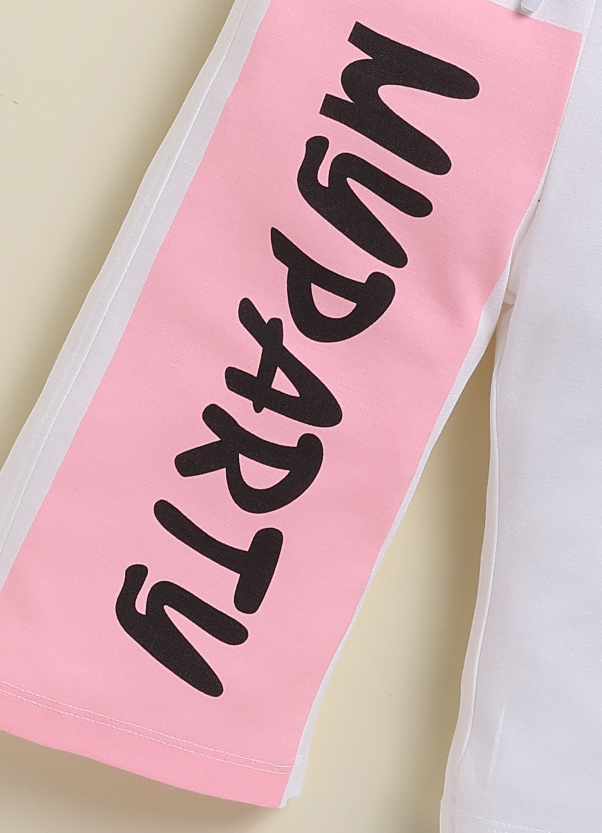 Annie White & Pink  Sweatshirt and Jogger Set for Girls