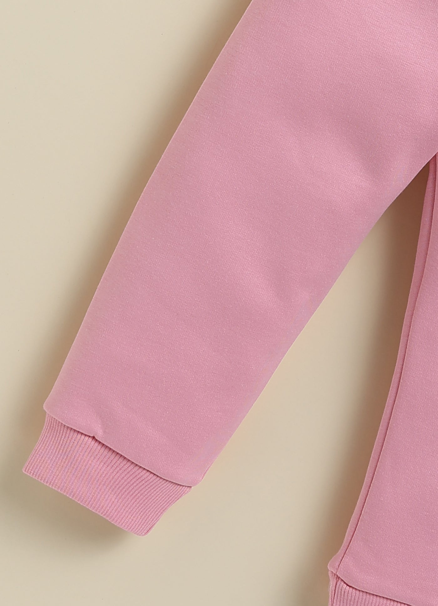 Annie Kids Fleece Knit to Knit Full Sleeves Minnie Printed Winterwear Sweatshirts & Pant - Peach