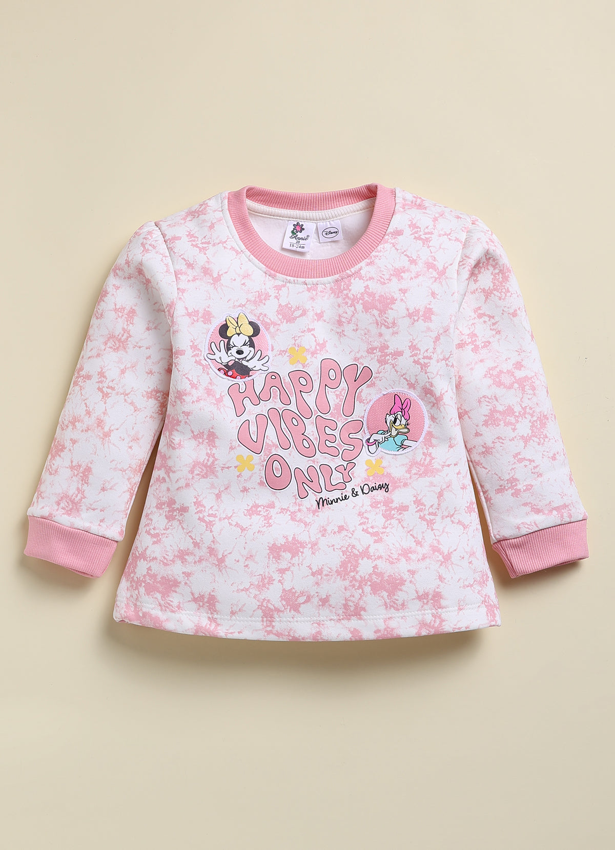 Annie Disney Minnie & Daisy Pink Fleece Winter Set for Girls