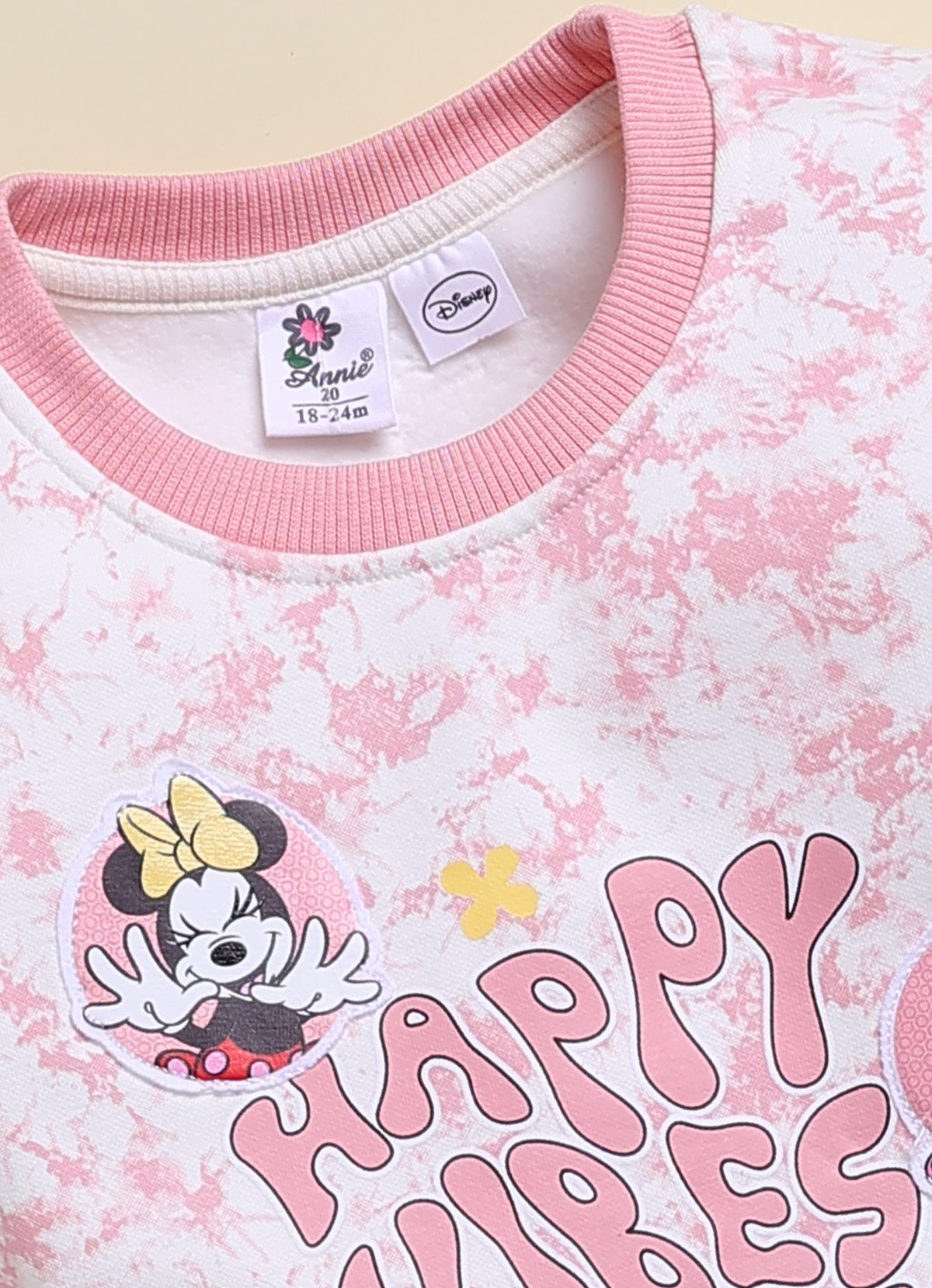 Annie Disney Minnie & Daisy Pink Fleece Winter Set for Girls