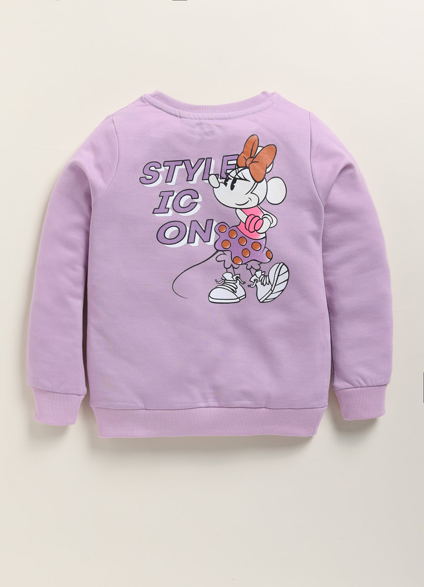 Biskid Girls "Style Icon" Graphic Fleece Sweatshirt - Violet