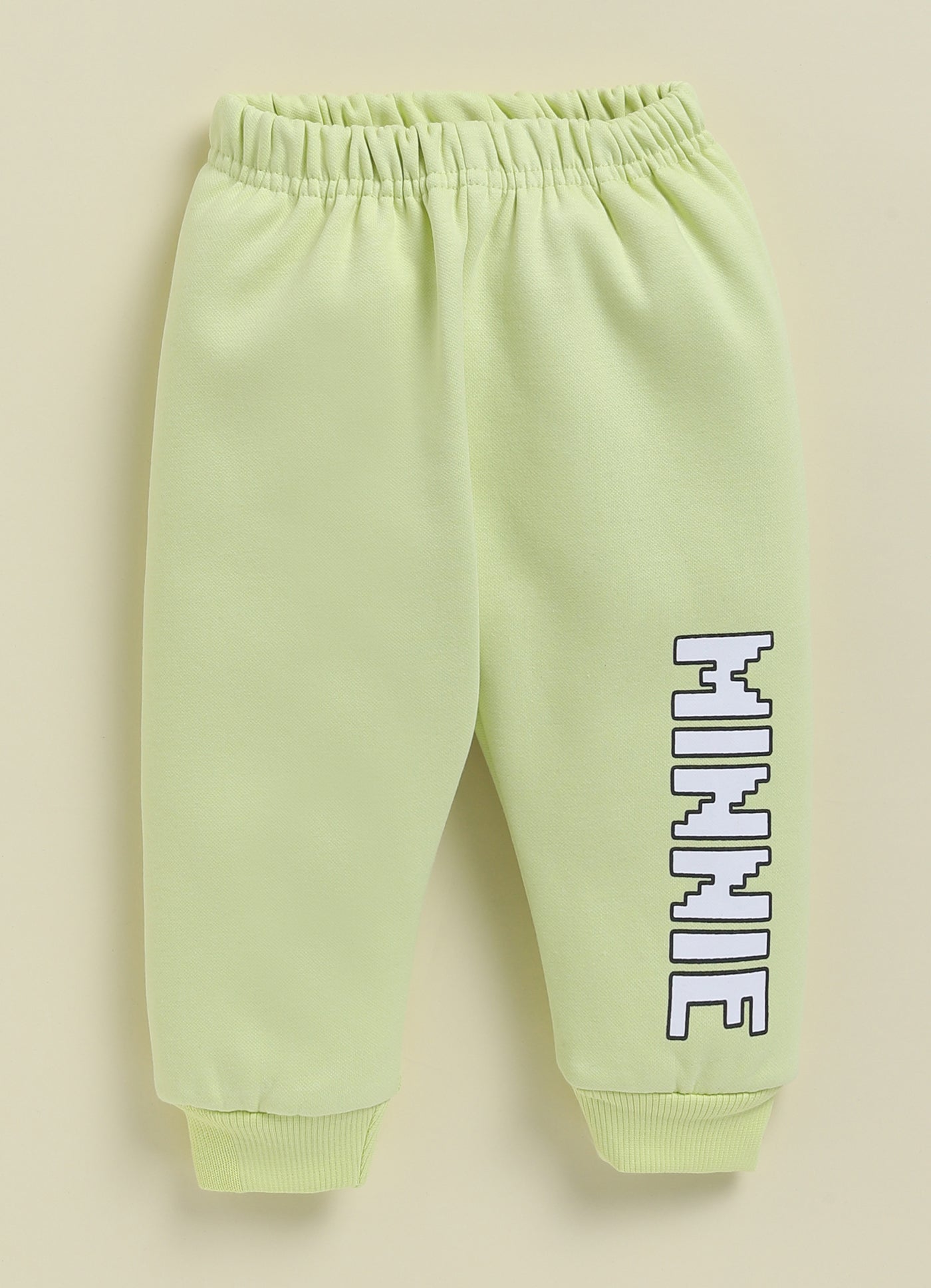 Annie Kids Fleece Knit to Knit Full Sleeves Minnie Printed Winterwear Sweatshirts & Pant - Red