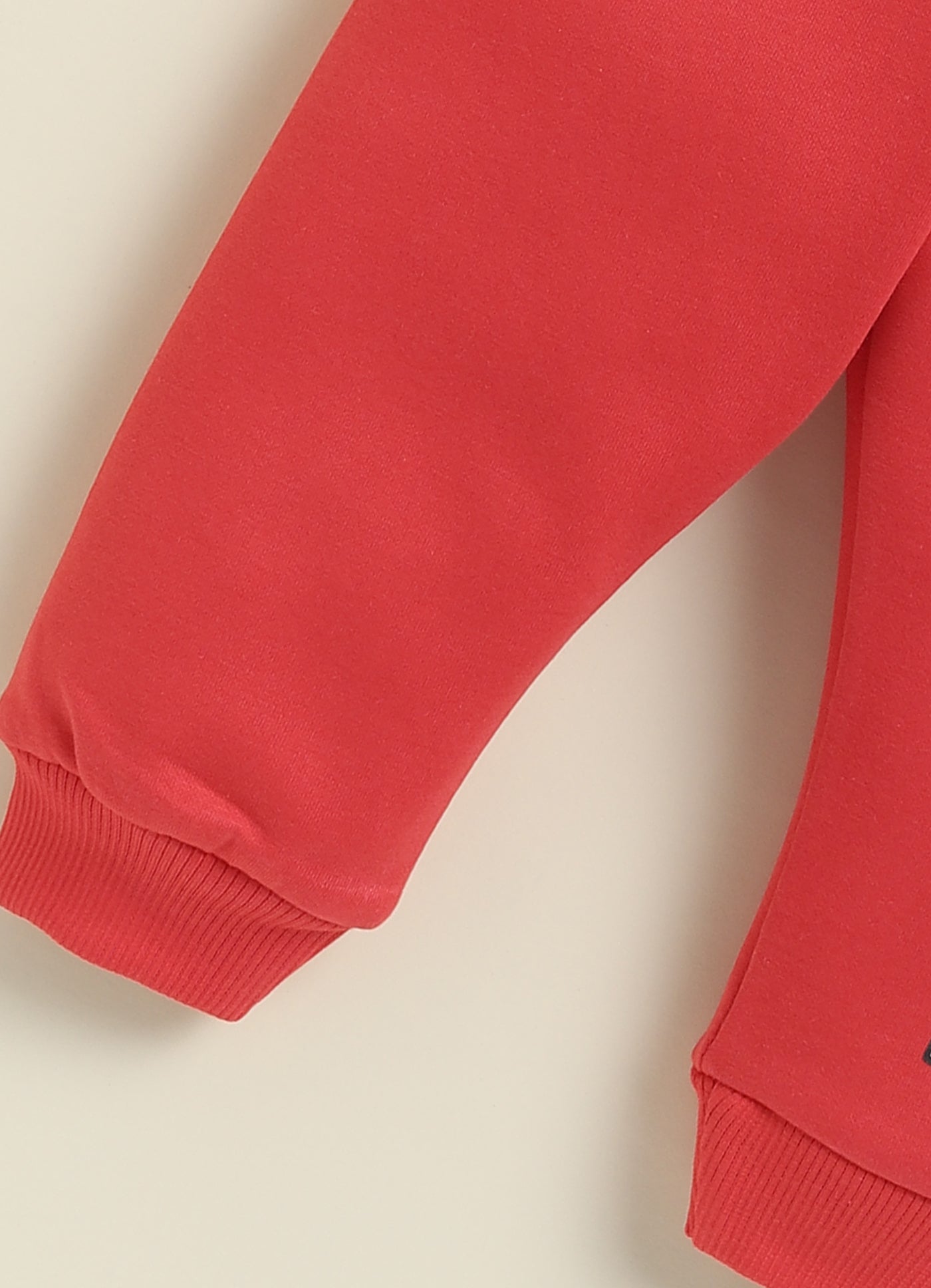 Annie Kids Fleece Knit to Knit Full Sleeves Minnie Printed Winterwear Sweatshirts & Pant - Red