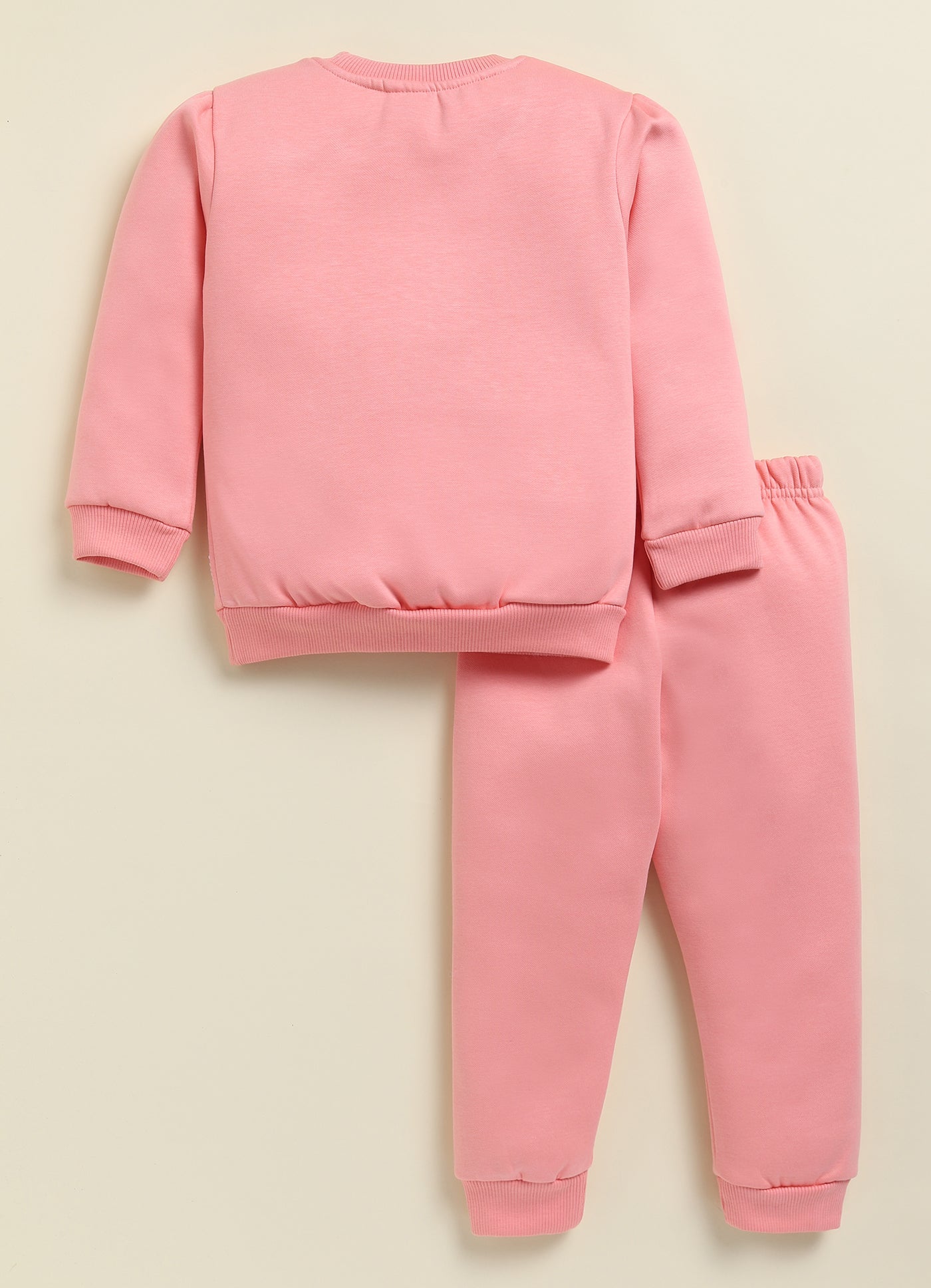 Annie Kids Fleece Knit to Knit Full Sleeves Lovley Day printed Winterwear Sweatshirts & Pant