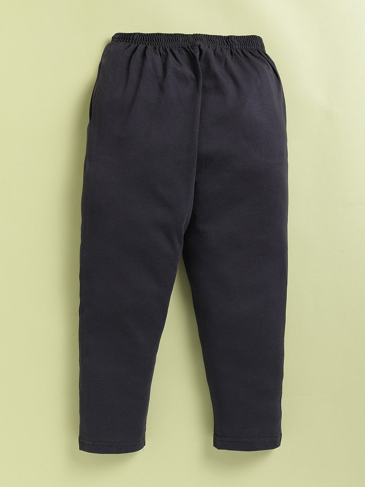 BISKID Cotton Knit Full Sleeves Street Race Text Printed Tshirt & Pant