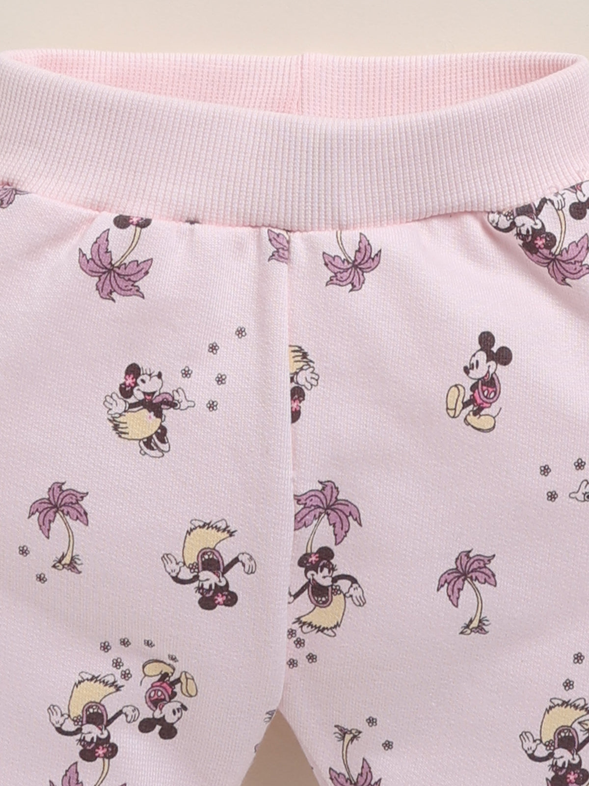 Annie Girls "Good Times Aloha" Mickey & Minnie Mouse Long-Sleeve Clothing Set - Pink