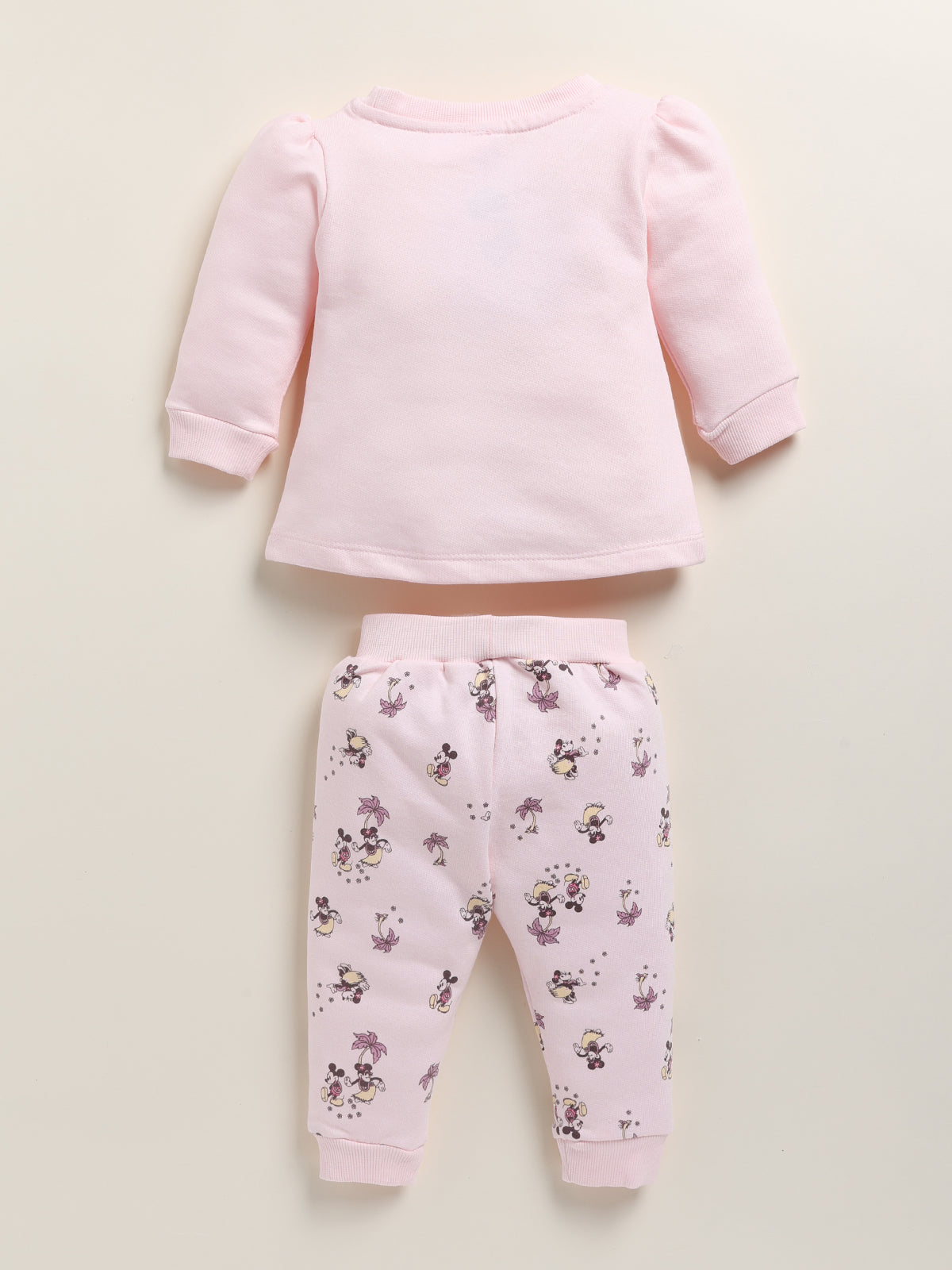 Annie Girls "Good Times Aloha" Mickey & Minnie Mouse Long-Sleeve Clothing Set - Pink