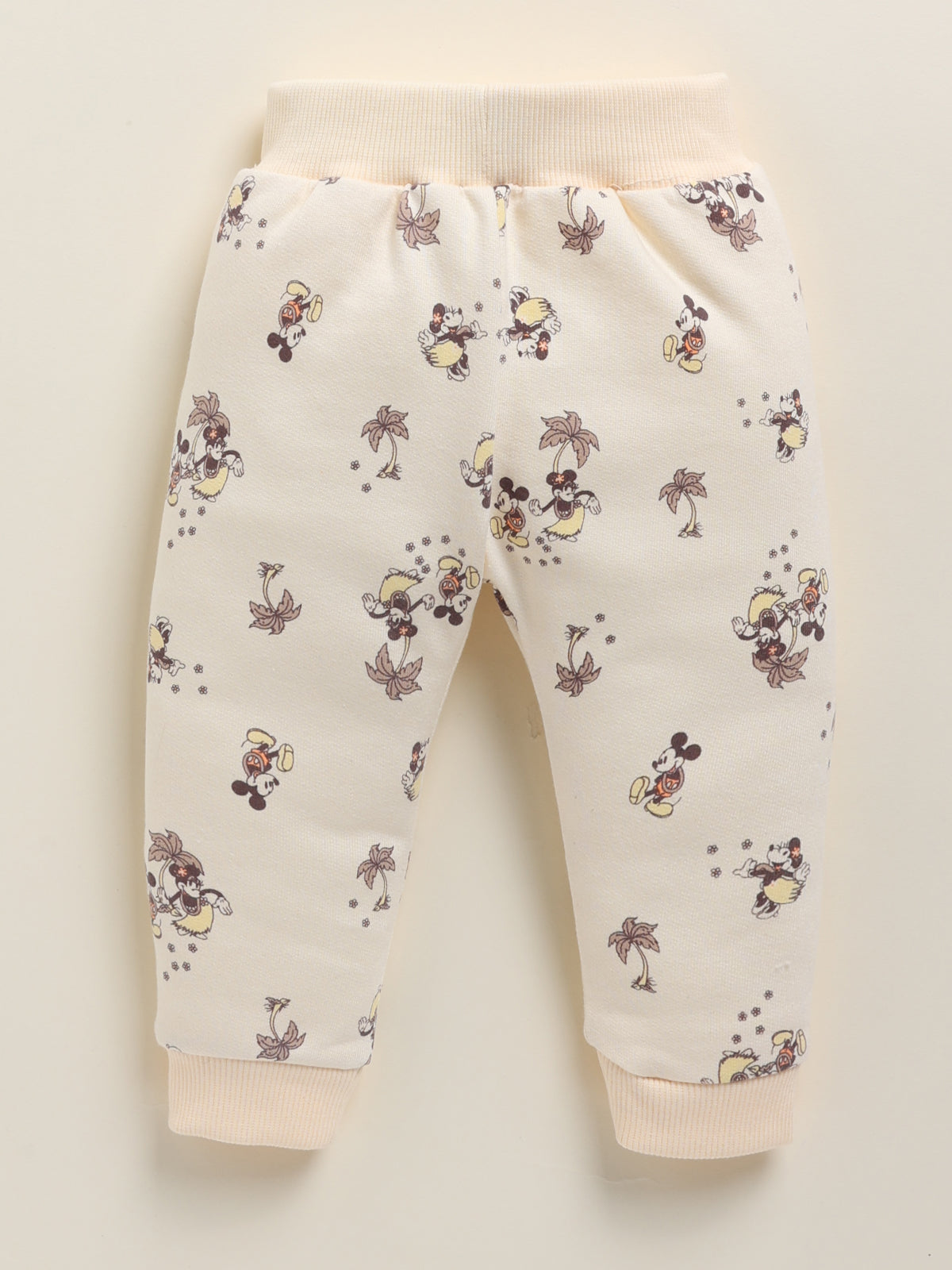 Annie Girls "Good Times Aloha" Mickey & Minnie Mouse Long-Sleeve Clothing Set - Cream