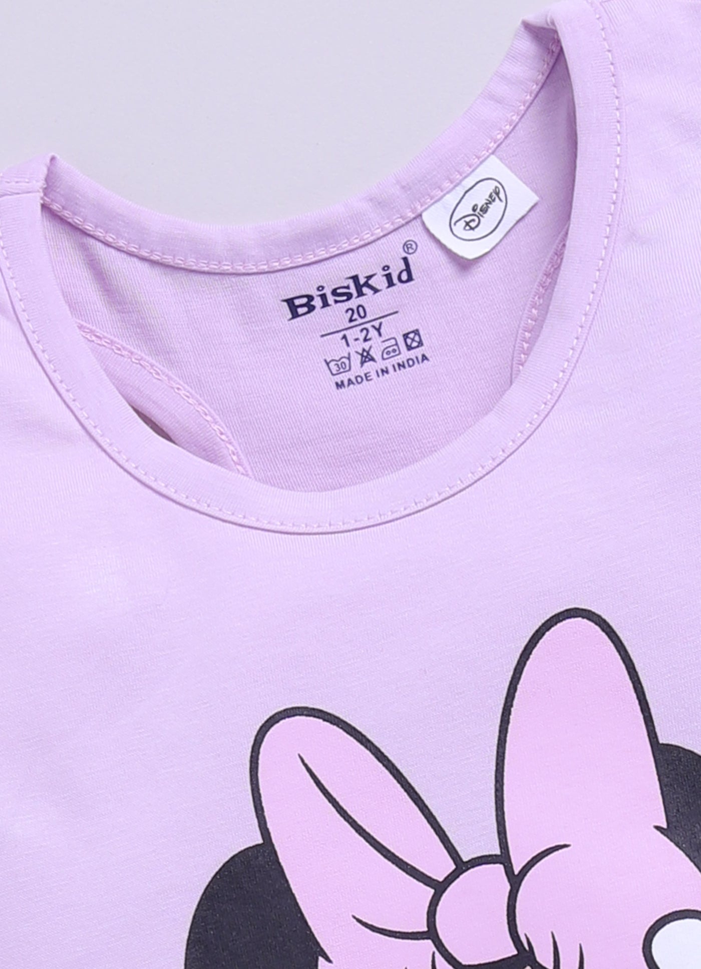 Biskid Girls Disney Daisy Duck Light Green Floral and Minnie Mouse Purple Heart Hands Sleeveless Tank Top Combo (Pack of 2)