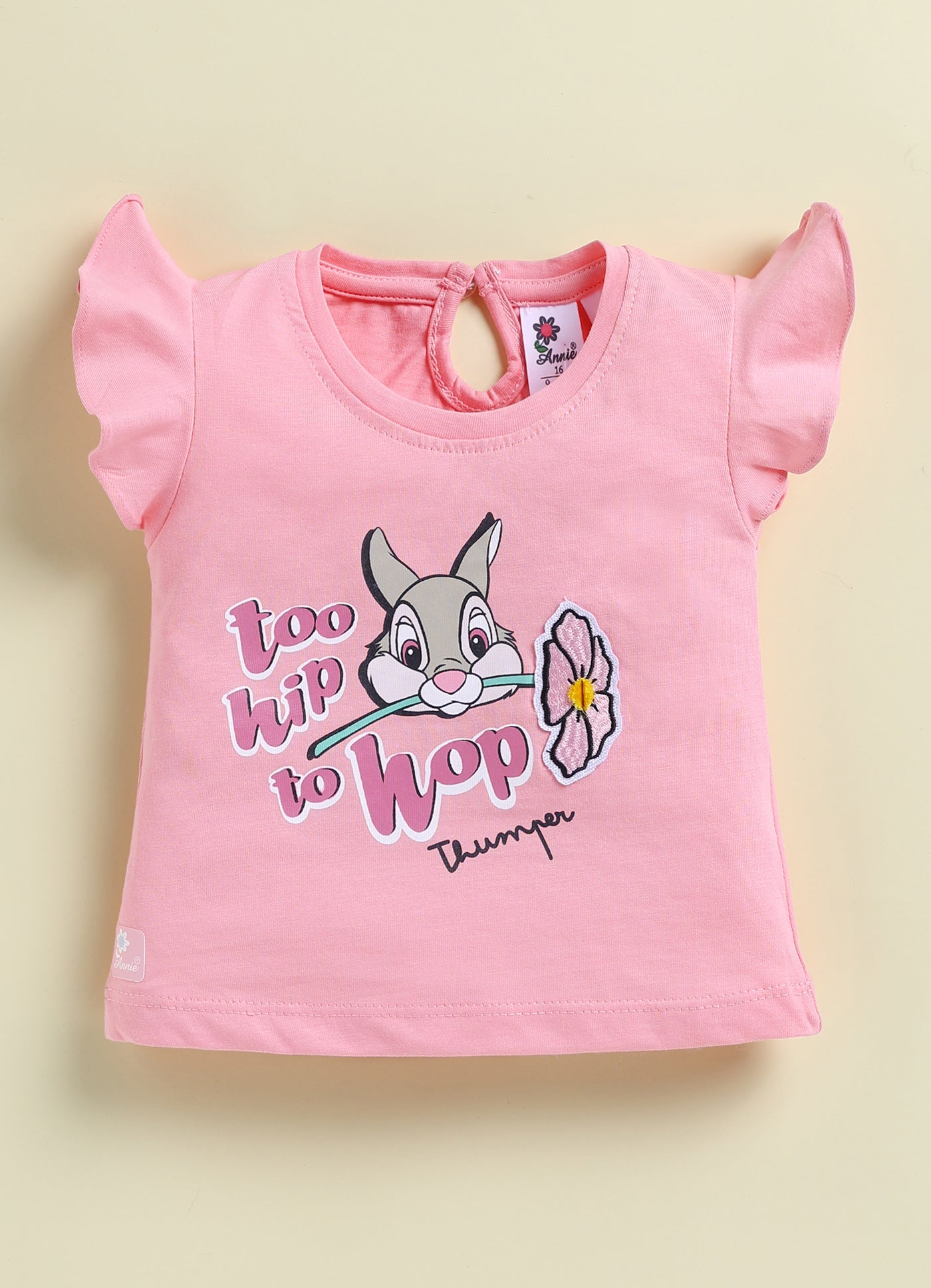 Annie Girls Disney Thumper "Too Hip To Hop" Top and Printed Shorts Set