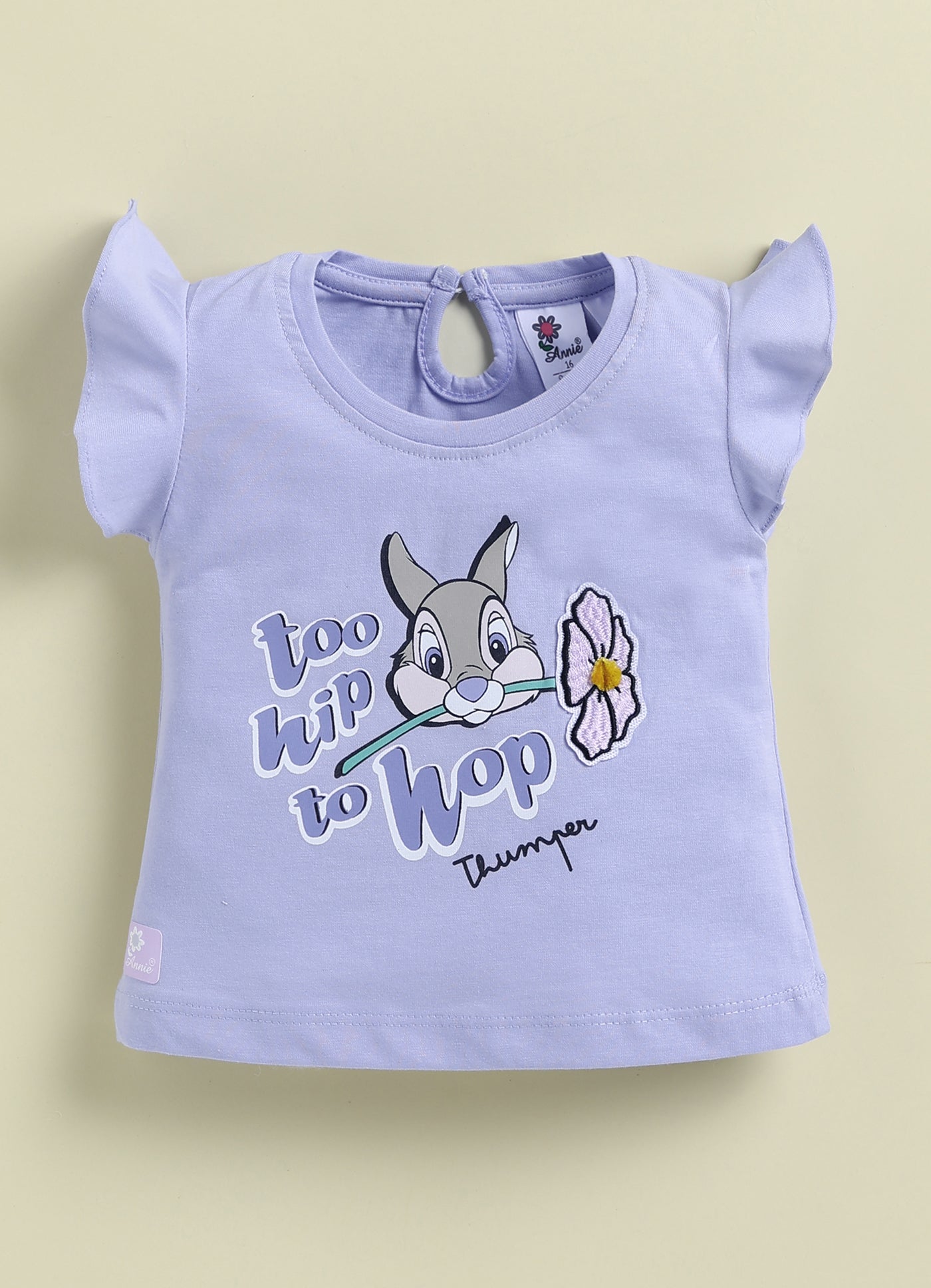 Annie Girls Disney Thumper "Too Hip To Hop" Top and Printed Shorts Set