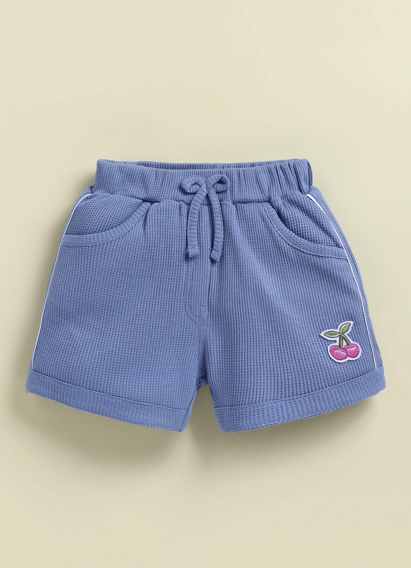 Annie Girls Floral & Berry Print Top and Blue Shorts Set