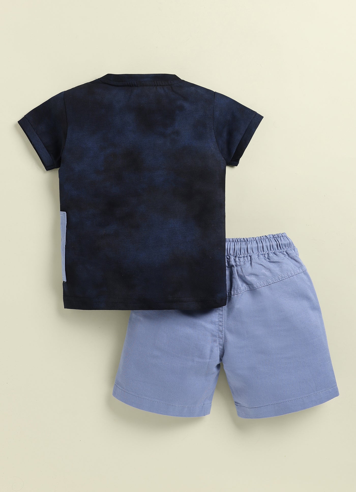 Unokids Boys "Skate All Day" Graphic T-Shirt and Cargo Shorts Set - Navy Blue