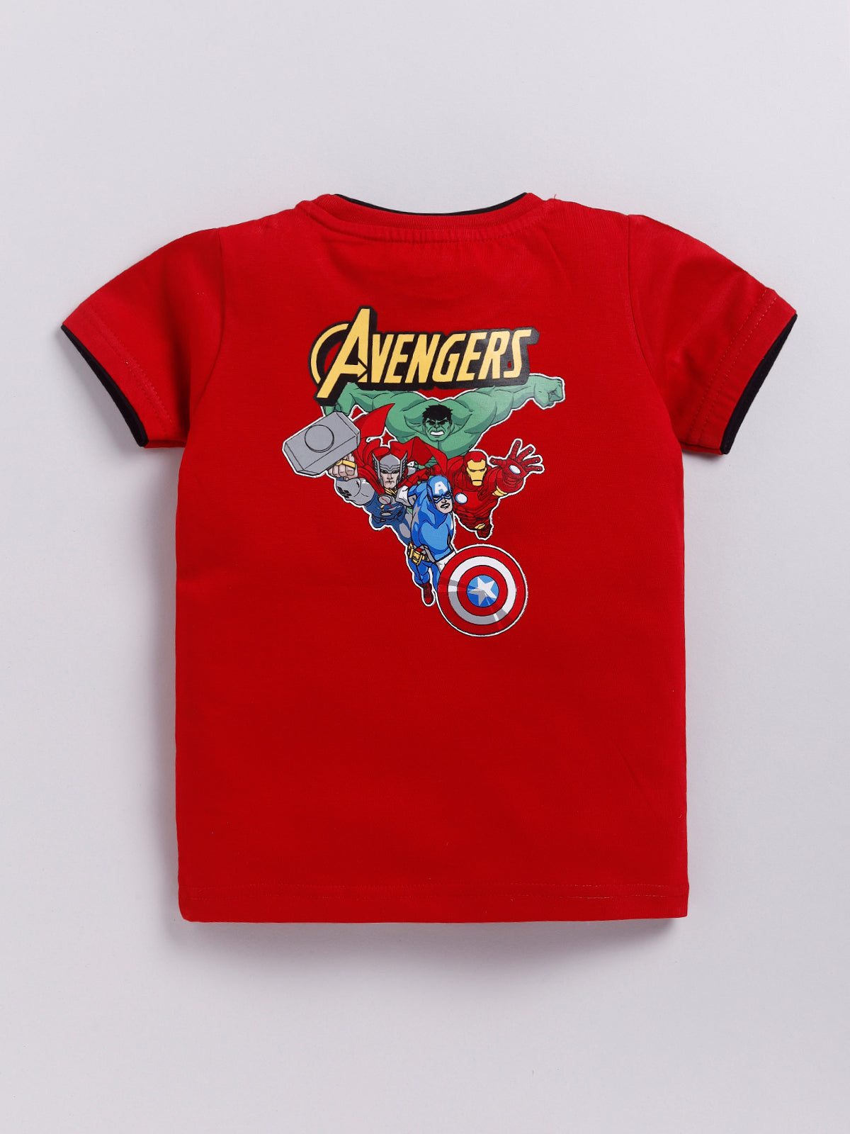 Biskid Boys Avengers and Captain America Graphic Short-Sleeve T-Shirt Combo (Pack of 2)