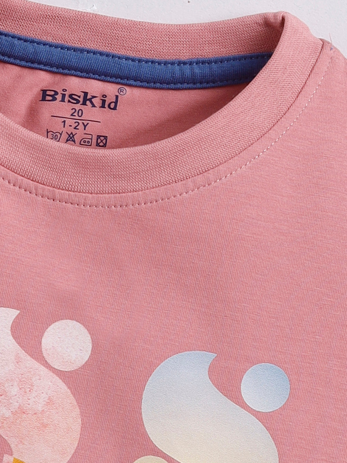 Biskid Boys "Sky Sea Sun" Nature Graphic T-Shirt - Peach