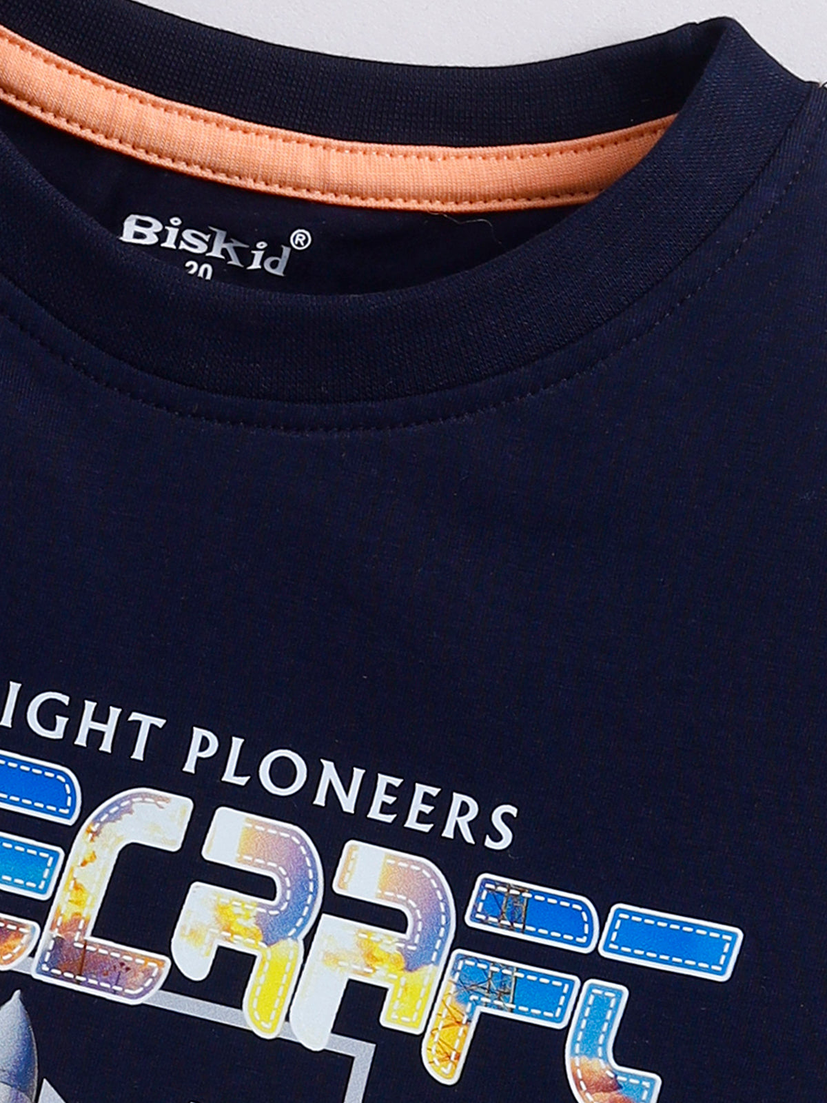 Biskid Boys "Space Voyager" Shuttle Graphic T-Shirt - Blue