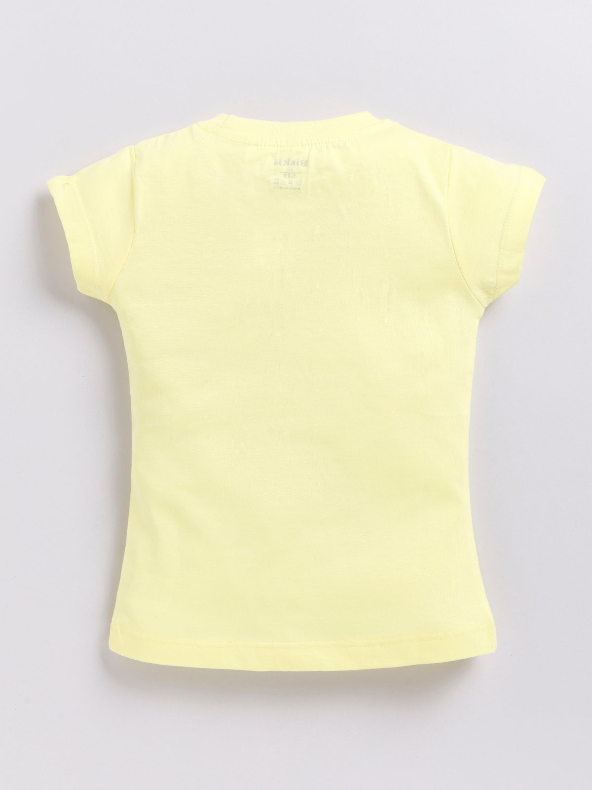 Biskid Girls "COOL" Minnie Mouse & Daisy Duck Graphic T-Shirt - Lemon Yellow