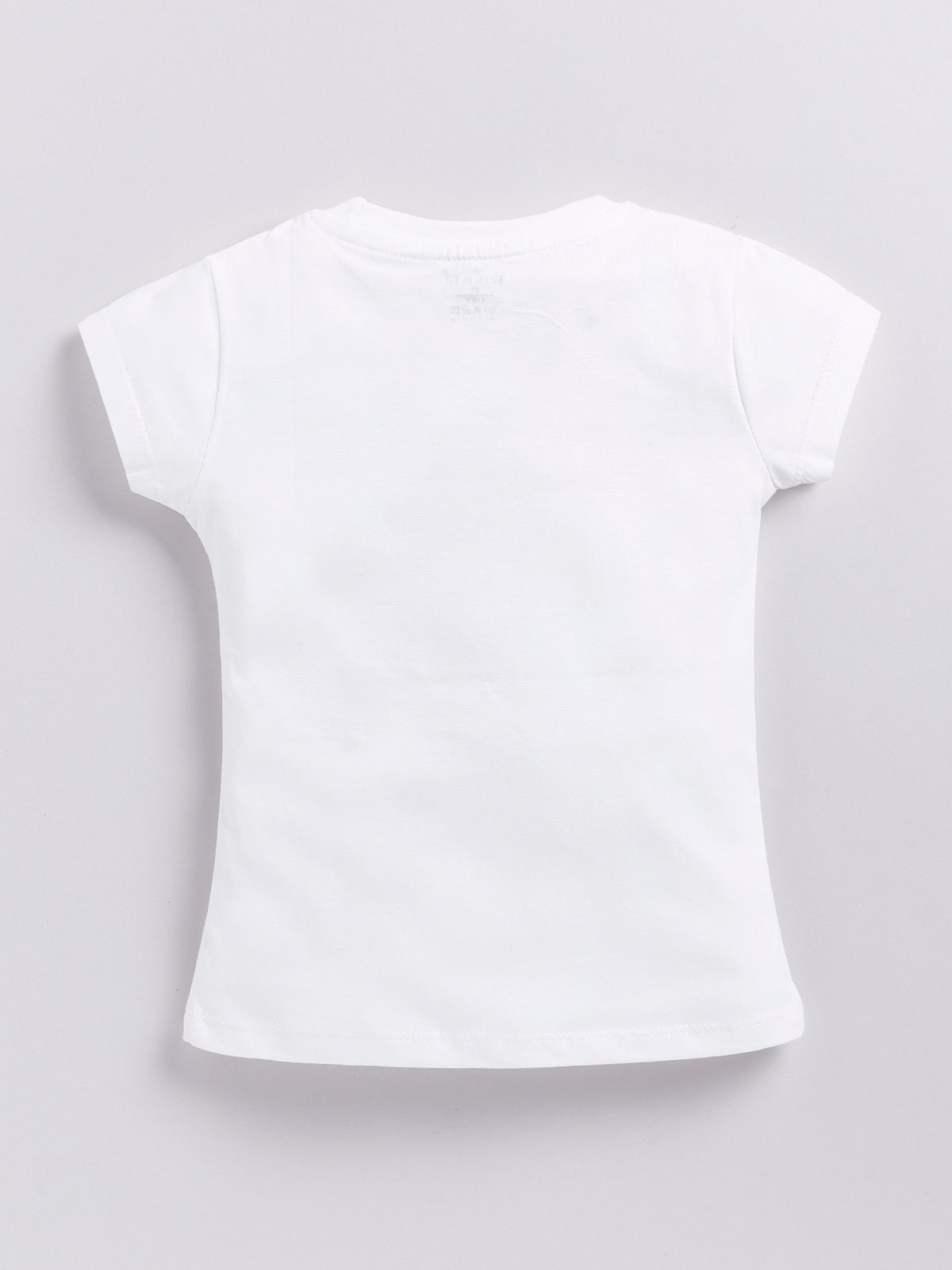 Biskid Girls "Happy" Minnie Mouse Graphic T-Shirt - Off-White