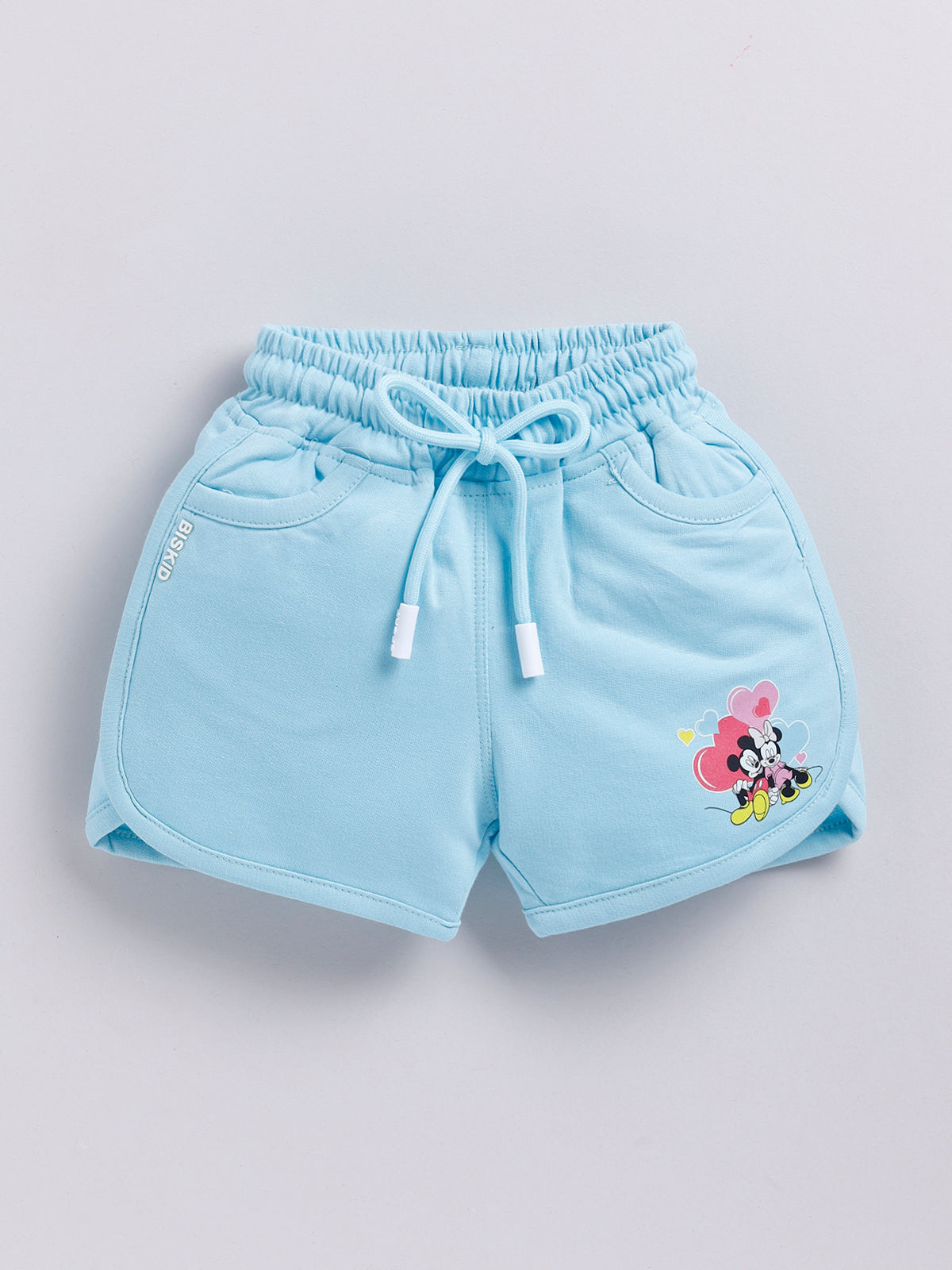 Biskid Girls Casual Minnie Mouse Graphic Shorts - 2-Piece Set