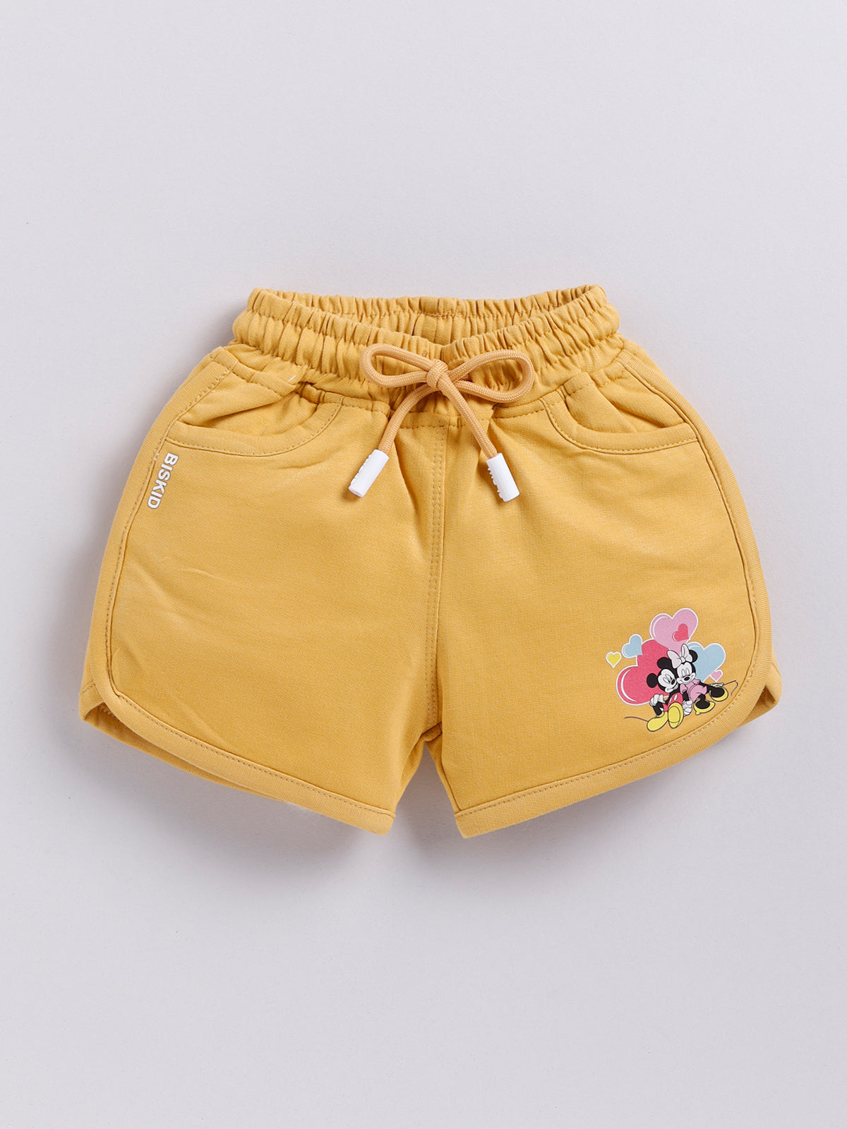 Biskid Girls Casual Minnie Mouse Graphic Shorts - 2-Piece Set