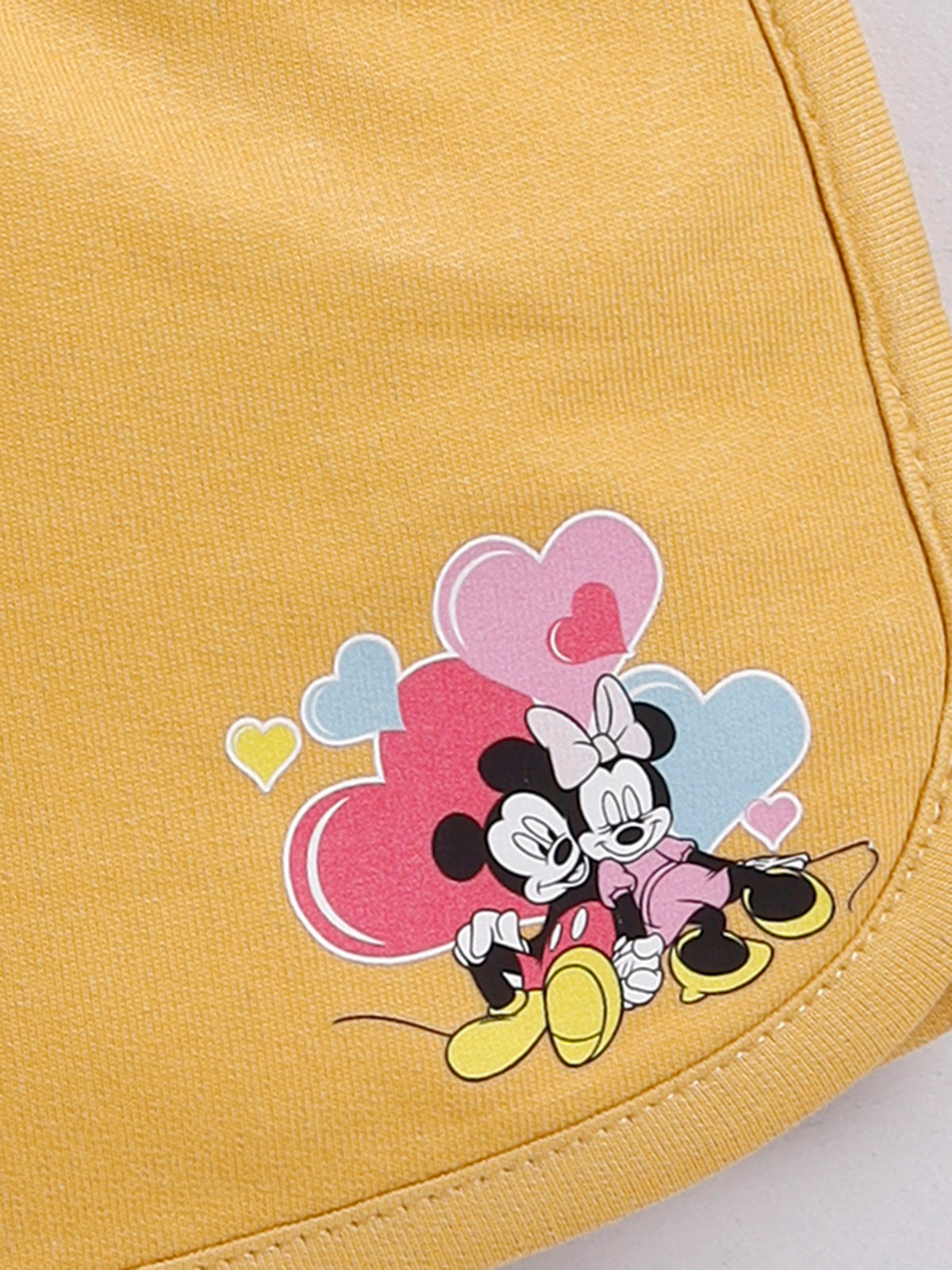 Biskid Girls Casual Minnie Mouse Graphic Shorts - 2-Piece Set
