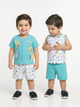 Boys Mint Green Zoo Print Clothing Set