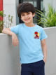 Biskid Boys "Web-Head" Spider-Man Graphic T-Shirt - Sky Blue