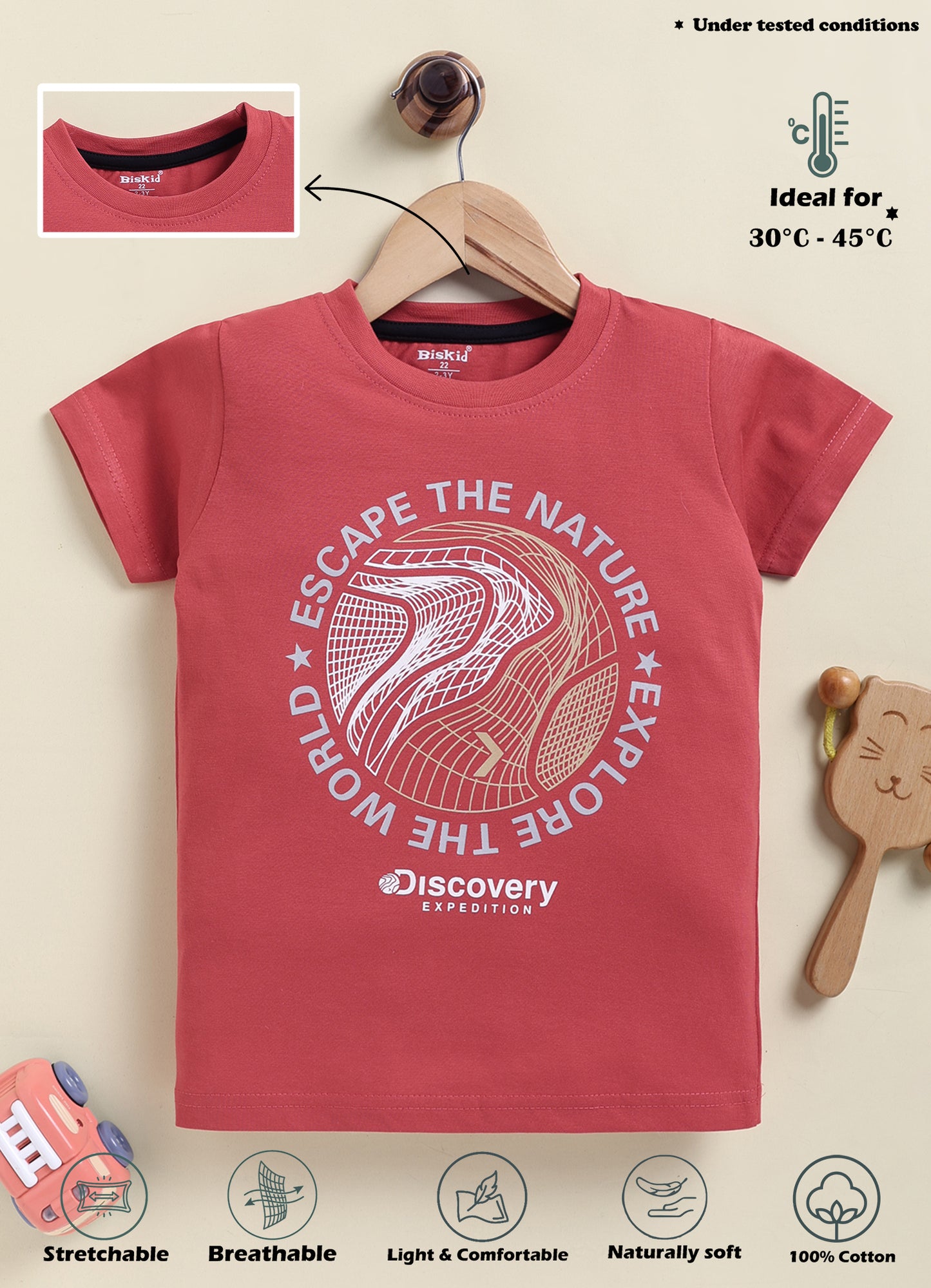 Biskid Boys "Discovery Expedition" and "Cup Series USA 1975" Graphic Short-Sleeve T-Shirt Combo (Pack of 2)