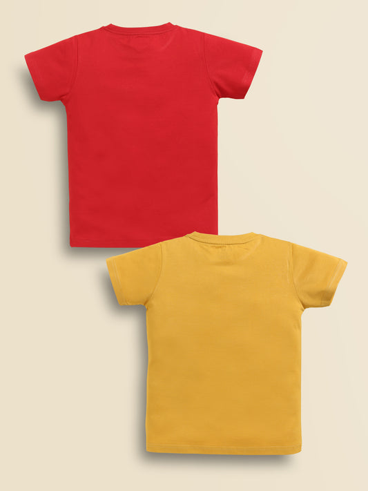 Biskid Boys "SHORE & TIDE" and "DESERT VIBES" Graphic Short-Sleeve T-Shirt Combo (Pack of 2)
